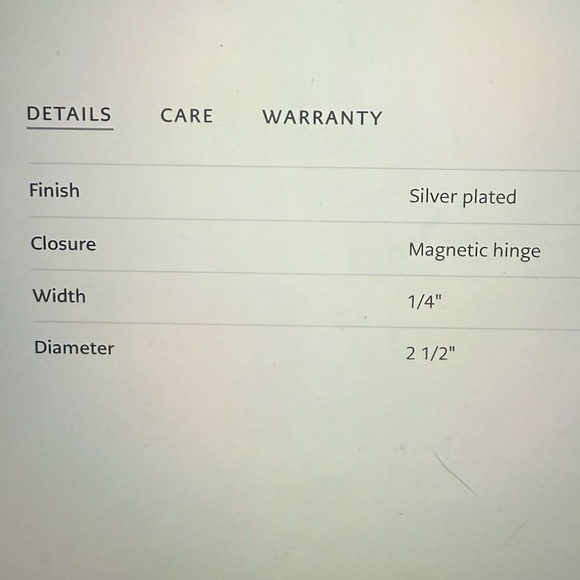 Monte Carlo Hinged Bangle * NWT * $72 - Picture 6 of 6